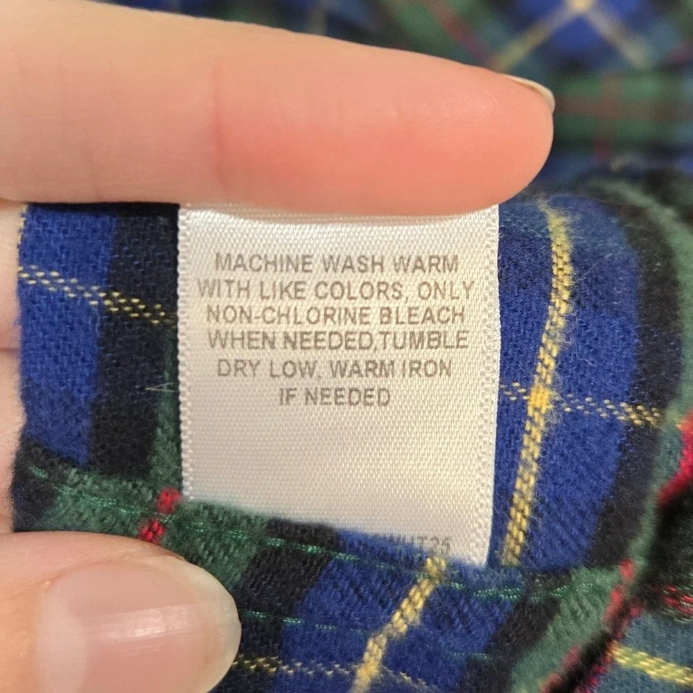 Roundtree & Yorke Portuguese Flannel Pajama Set XL Plaid Cotton Heritage Grandpa